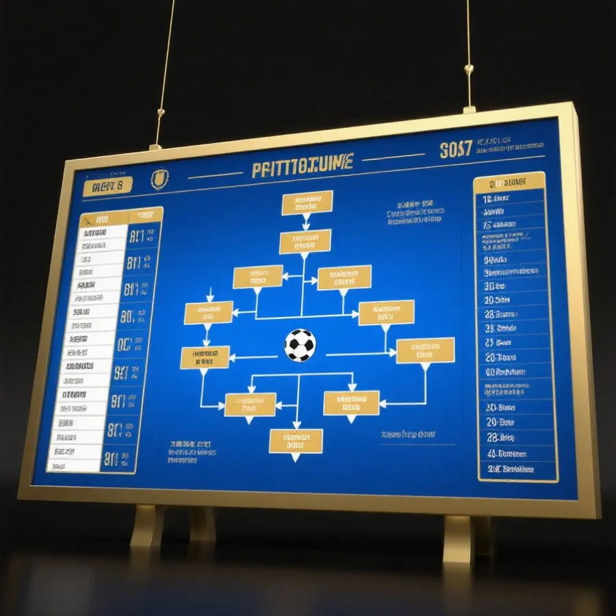世界杯积分榜与晋级路线示意图