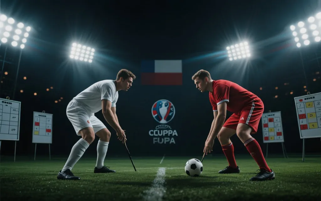 世界杯预选赛附加赛与各大洲球队对决的概念画面